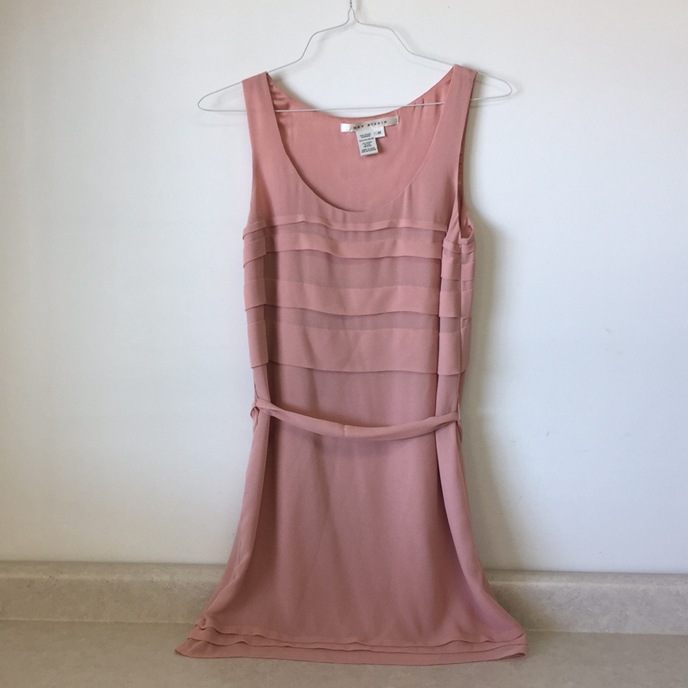 Max Studio Sleeveless Mini Dress in Blush Sz M